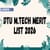 DTU M.Tech Merit List 2025 (Out) - Check Steps to Download Merit List